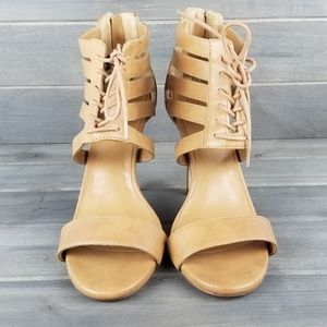 Report Signature Zesta Lace Up Heeled Sandals